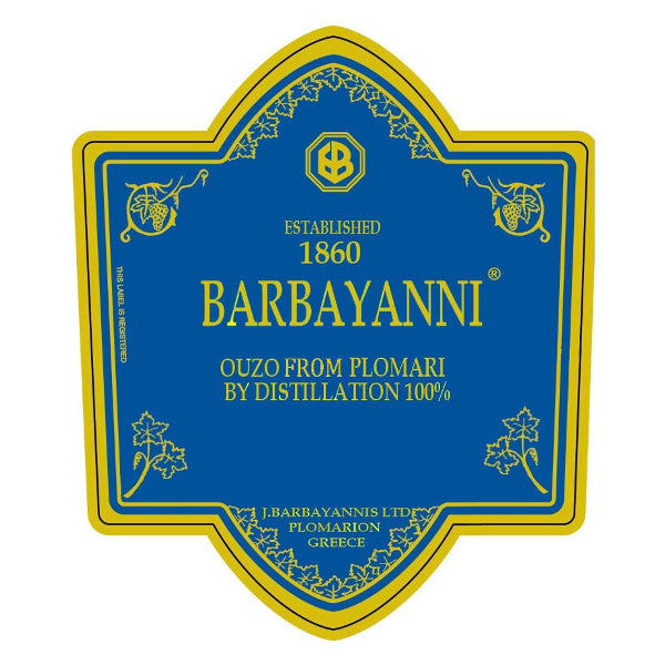 Barba Yanni Blue Ouzo