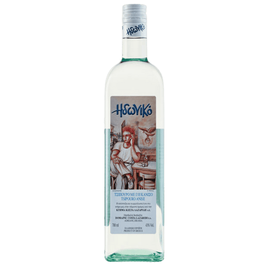 Idoniko Tsipouro with anise bottle